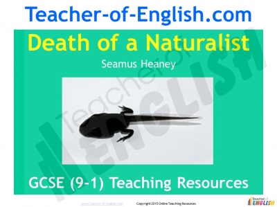 Death of a Naturalist - GCSE (9-1) Teaching Resources